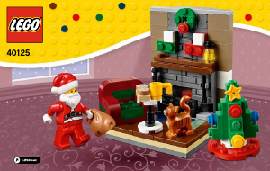 Manual Lego set 40125 Holiday & Events Santas visit