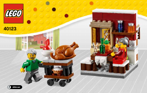 Manual Lego set 40123 Holiday & Events Thanksgiving feast