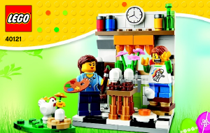 Manual Lego set 40121 Holiday & Events Painting Easter eggs