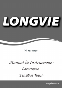 Manual de uso Longvie L3W46DMBR Lavadora