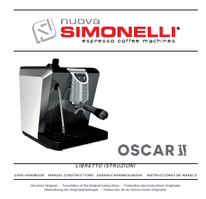 Mode d’emploi Nuova Simonelli Oscar II Machine à expresso