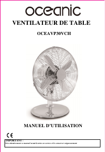 Mode d’emploi Oceanic OCEAVT30VCH Ventilateur