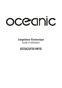 Mode d’emploi Oceanic OCEACUF251NFIX Congélateur