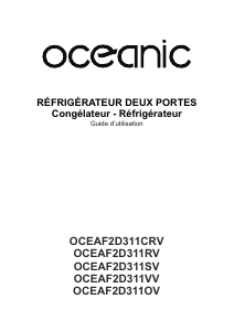 Mode d’emploi Oceanic OCEAF2D311CRV Réfrigérateur combiné