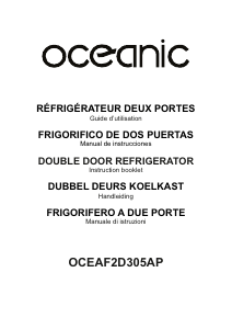 Mode d’emploi Oceanic OCEAF2D305AP Réfrigérateur combiné