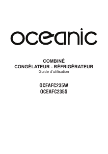 Mode d’emploi Oceanic OCEAFC235W Réfrigérateur combiné