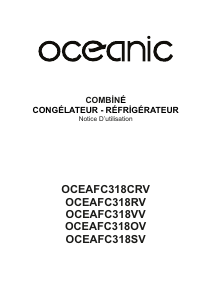 Mode d’emploi Oceanic OCEAFC318OV Réfrigérateur combiné