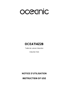 Mode d’emploi Oceanic OCEATI4Z2B Table de cuisson