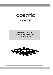 Handleiding Oceanic OCEACTE4IX Kookplaat