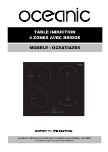 Mode d’emploi Oceanic OCEATI4Z5B Table de cuisson