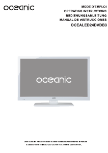 Mode d’emploi Oceanic OCEALED24DVDB3 Téléviseur LED
