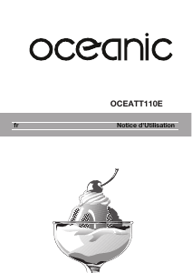 Mode d’emploi Oceanic OCEATT110E Réfrigérateur