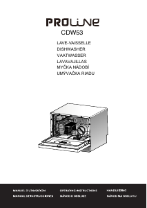 Mode d’emploi Proline CDW 53 Lave-vaisselle