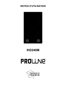 Mode d’emploi Proline IH2340M Table de cuisson