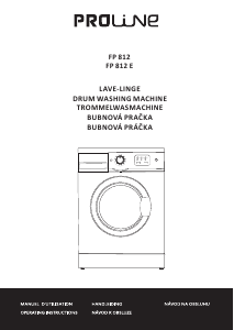 Mode d’emploi Proline FP 812 Lave-linge