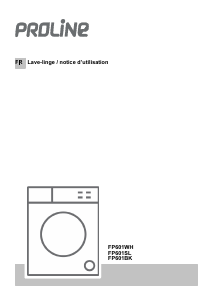 Mode d’emploi Proline FP 601 BK Lave-linge