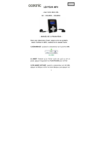 Mode d’emploi Oceanic OCEAMPR4 Lecteur Mp3