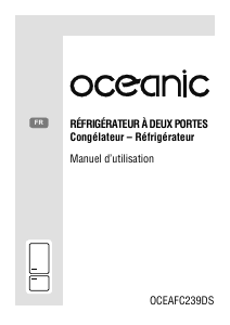 Mode d’emploi Oceanic OCEAFC239DS Réfrigérateur combiné