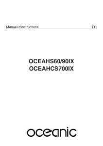 Mode d’emploi Oceanic OCEAHCS700IX Hotte aspirante