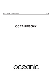 Mode d’emploi Oceanic OCEAHIR800IX Hotte aspirante