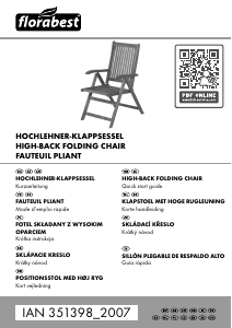 Bedienungsanleitung Florabest IAN 351398 Gartenstuhl