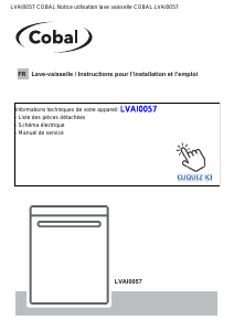 Mode d’emploi Cobal LVAI0057 Lave-vaisselle