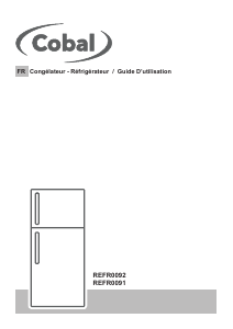 Mode d’emploi Cobal REFR0091 Réfrigérateur combiné