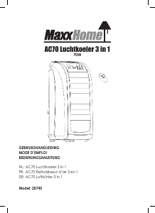 Mode d’emploi MaxxHome 20745 Ventilateur
