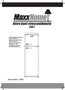 Manuale MaxxHome 22001 Frigorifero-congelatore