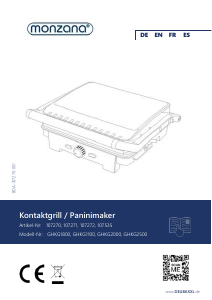 Mode d’emploi Monzana GHKG2000 Grill