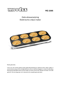 Handleiding Moodzz MZ-2305 Crepemaker