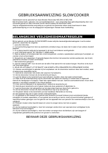 Handleiding Moodzz MZ-2304 Slowcooker