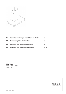 Mode d’emploi Novy 7615 Flatline Hotte aspirante