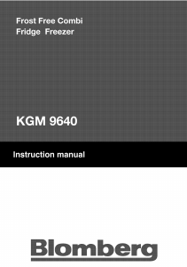 Handleiding Blomberg KGM 9640 Koel-vries combinatie