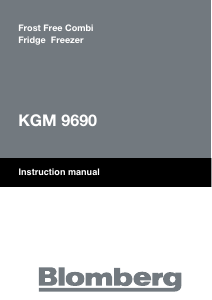 Handleiding Blomberg KGM 9690 Koel-vries combinatie