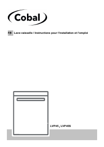 Mode d’emploi Cobal LVP45S Lave-vaisselle