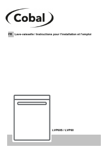 Mode d’emploi Cobal LVP60S Lave-vaisselle