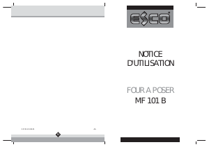 Mode d’emploi Esco MF101B Four