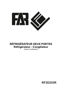 Mode d’emploi FAR RF2D253R Réfrigérateur combiné