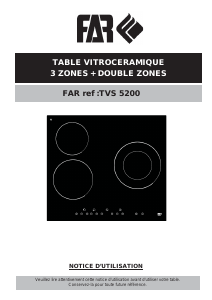 Mode d’emploi FAR TVS5200 Table de cuisson