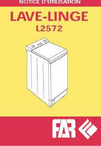 Mode d’emploi FAR L2572 Lave-linge