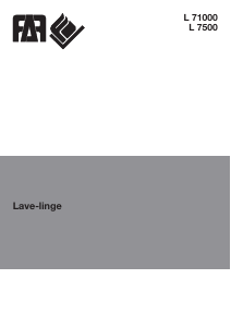 Mode d’emploi FAR L71000 Lave-linge