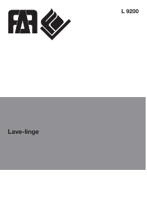 Mode d’emploi FAR L9200 Lave-linge