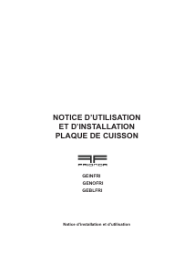 Mode d’emploi Frionor GGBLFRI Table de cuisson
