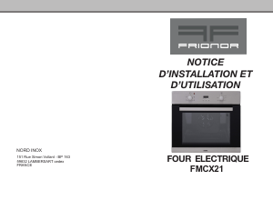Mode d’emploi Frionor FMCX21 Four