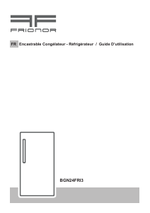 Mode d’emploi Frionor BGN24FRI3 Réfrigérateur