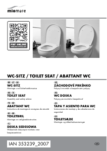 Bedienungsanleitung Miomare IAN 353239 Toilettensitz