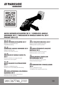 Bedienungsanleitung Parkside IAN 367746 Winkelschleifer