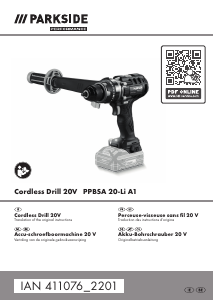 Mode d’emploi Parkside IAN 411076 Perceuse visseuse