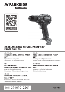 Mode d’emploi Parkside IAN 391010 Perceuse visseuse